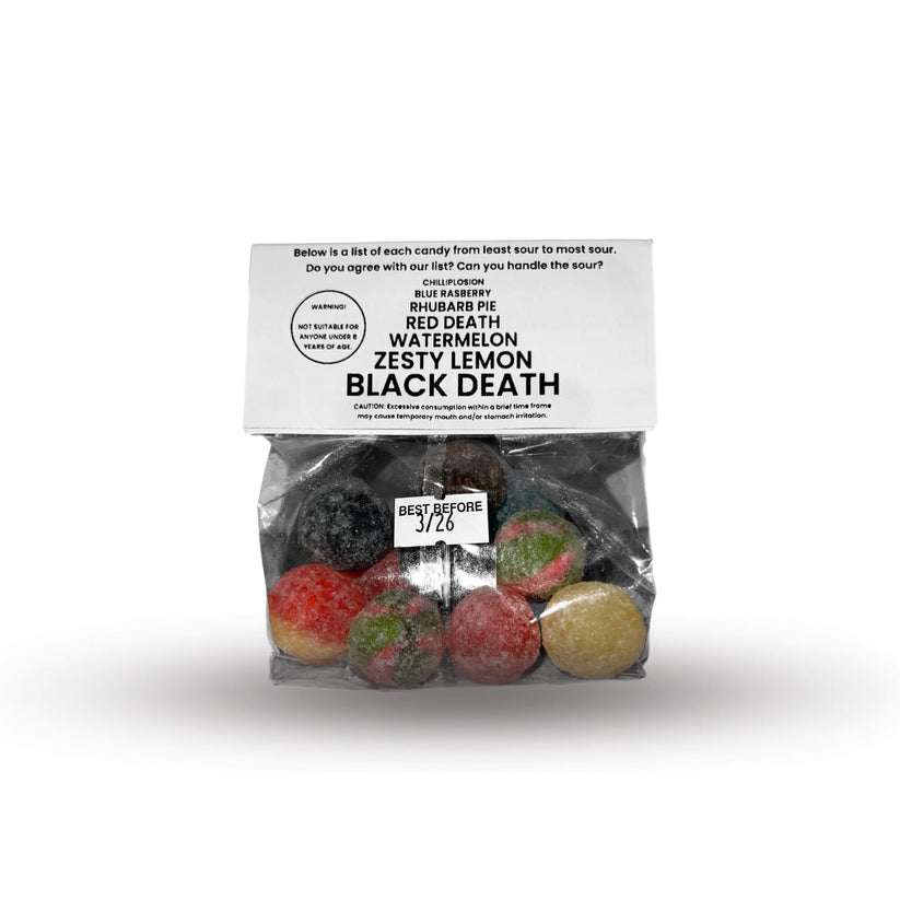 Black Death Mega Sour Challenge Black Death Candy Store